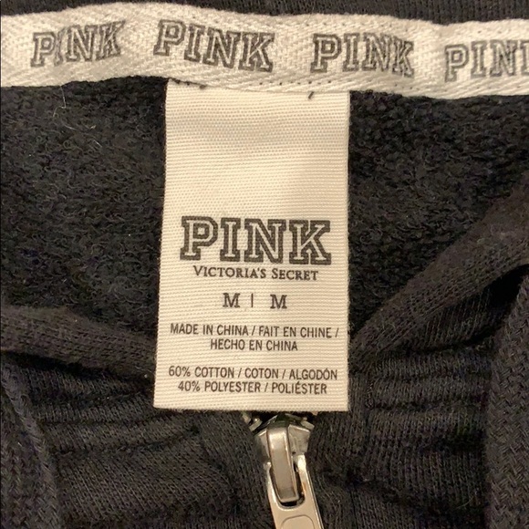 Pink Victoria’s Secret zip up hoodie - Picture 3 of 3